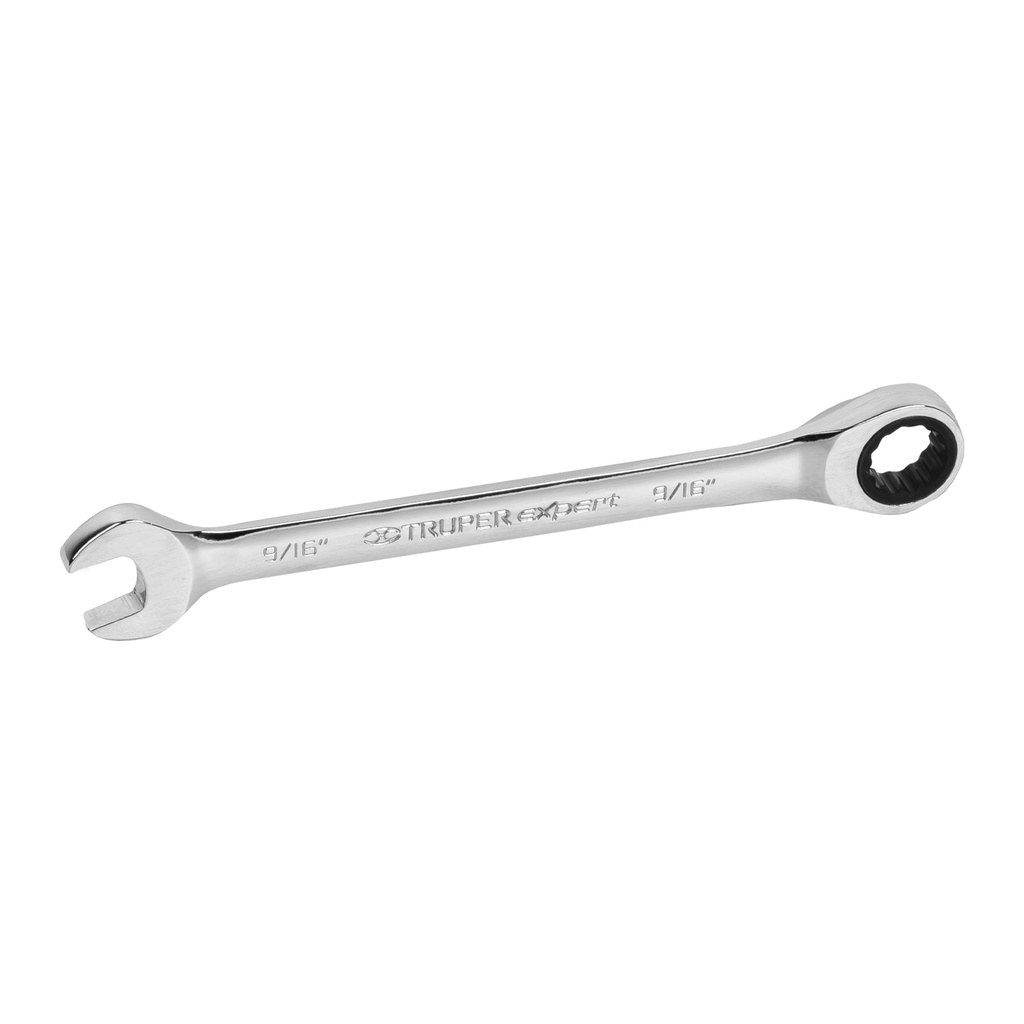 15739 / Llave combinada con matraca 9/16' x 185 mm largo, Expert