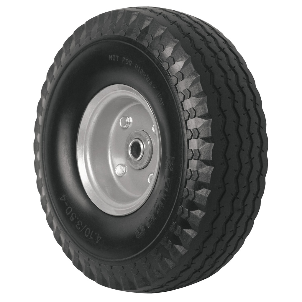 45911 / Rueda imponchable 10' para eje lateral, Truper