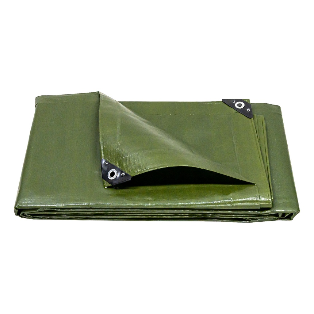 16374 / Lona uso rudo, verde olivo, 3 x 4 m, Truper Expert
