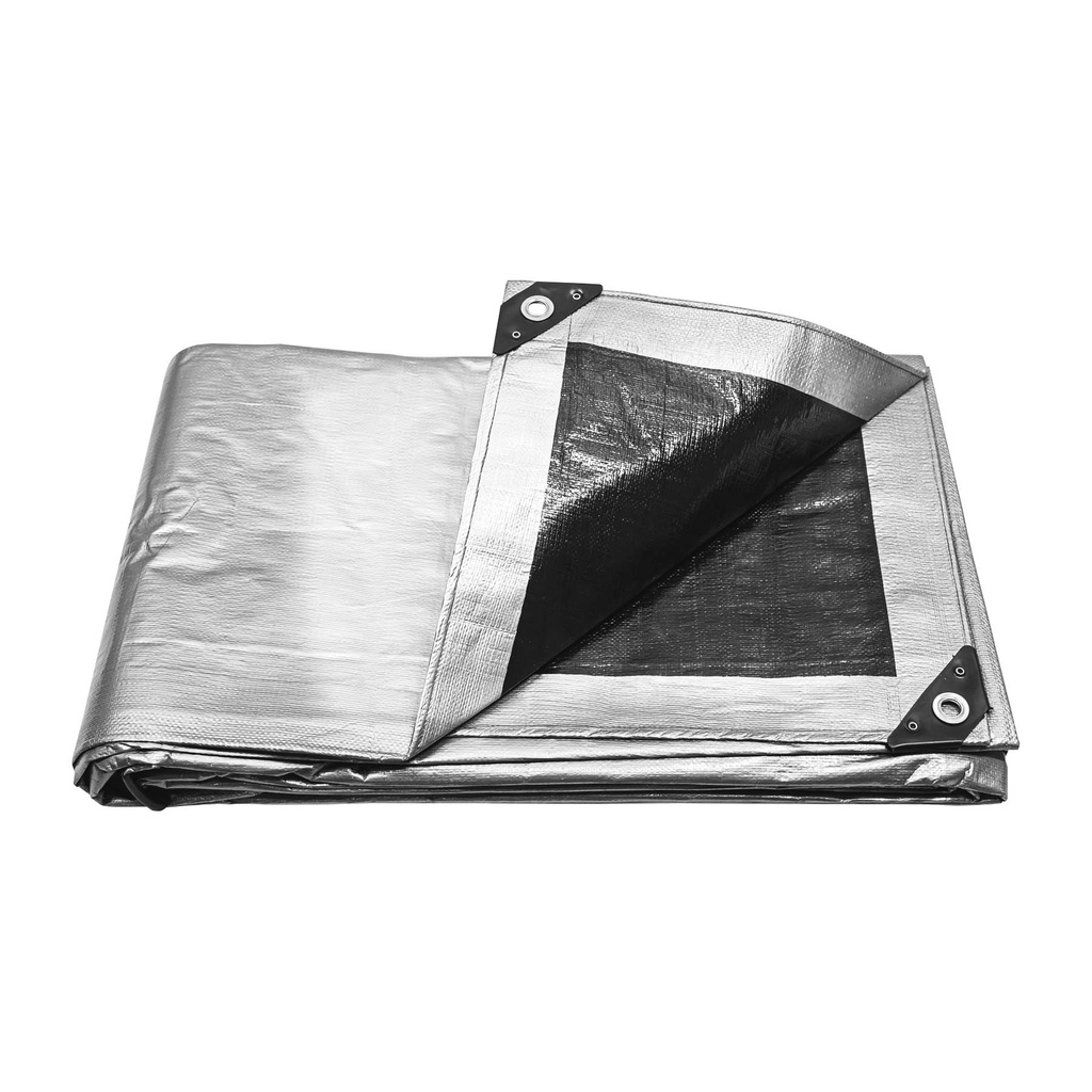 10775 / Lona gris reforzada 5 x 5 m, Truper