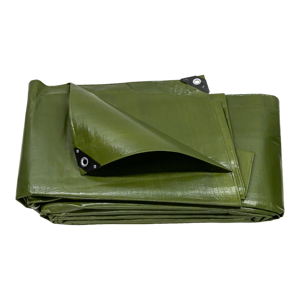 16377 / Lona uso rudo, verde olivo, 5 X 6 m, Truper Expert
