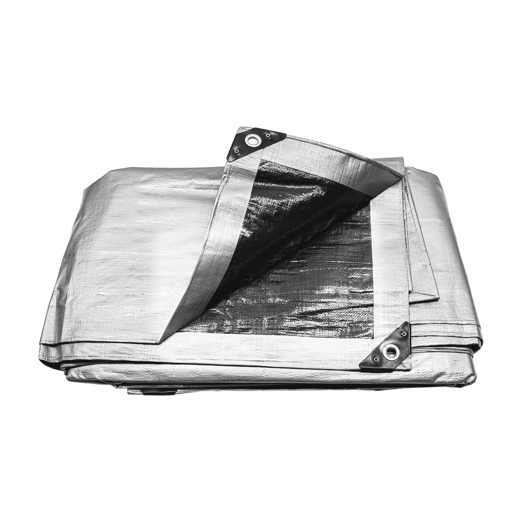 10776 / Lona gris reforzada 5 x 7 m, Truper