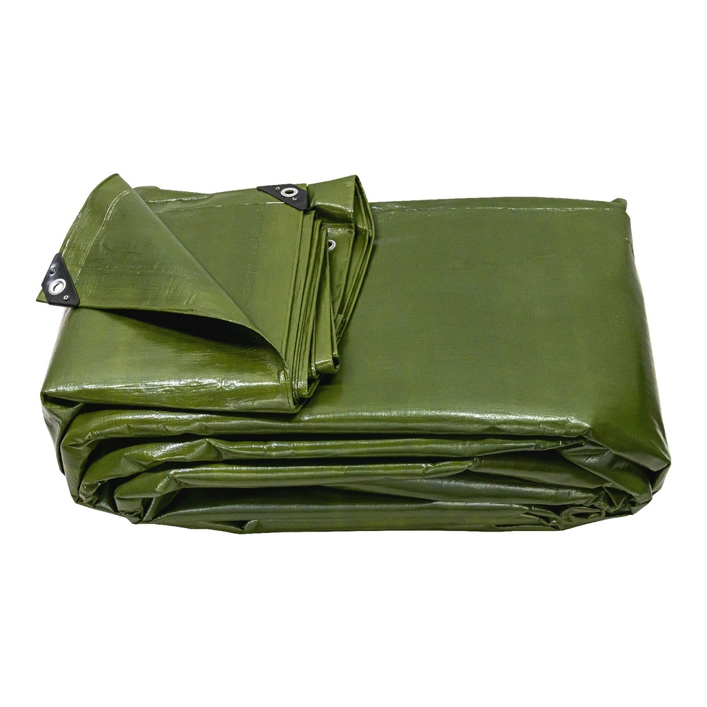 16379 / Lona uso rudo, verde olivo, 6 X 12 m, Truper Expert