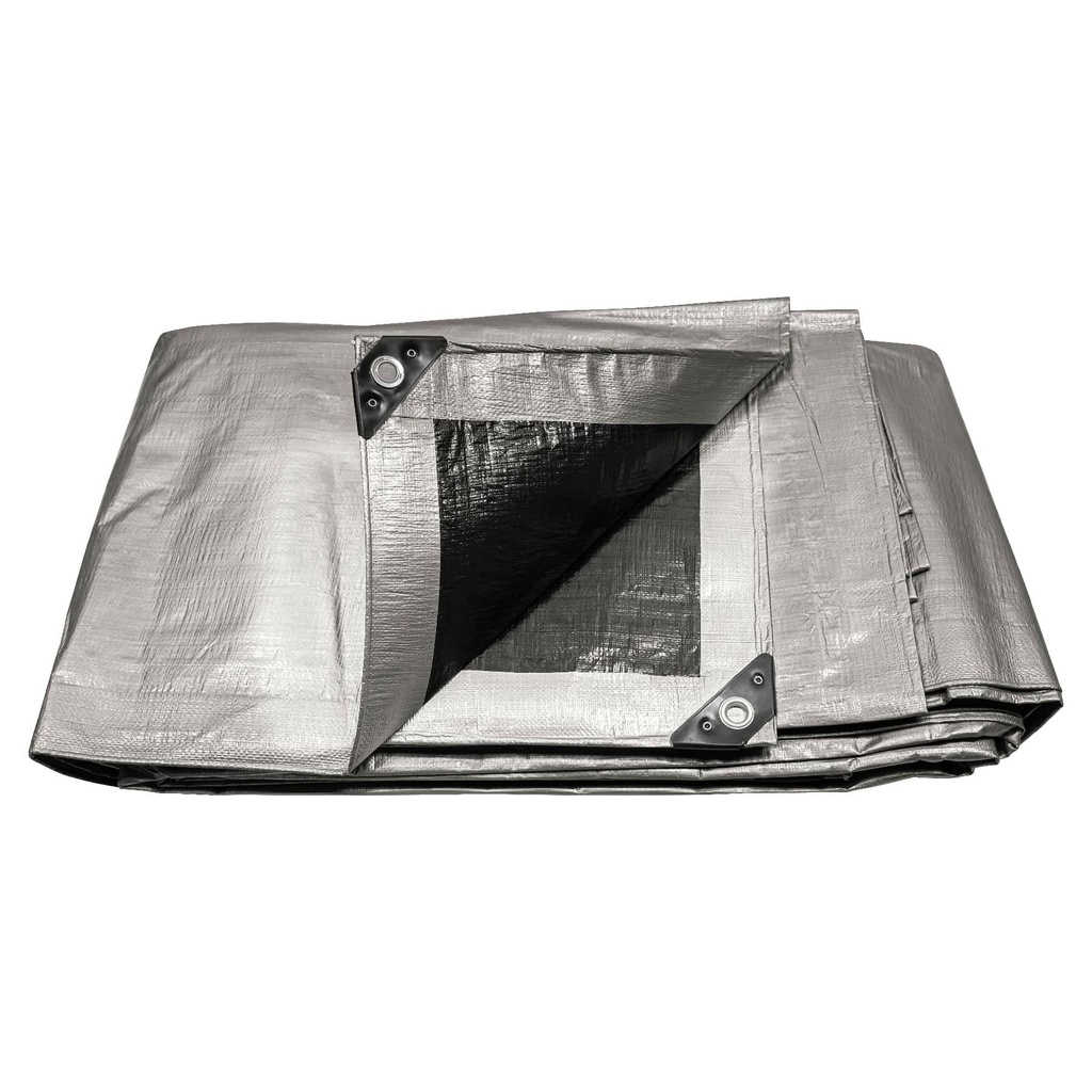 10777 / Lona gris reforzada 6 x 6 m, Truper