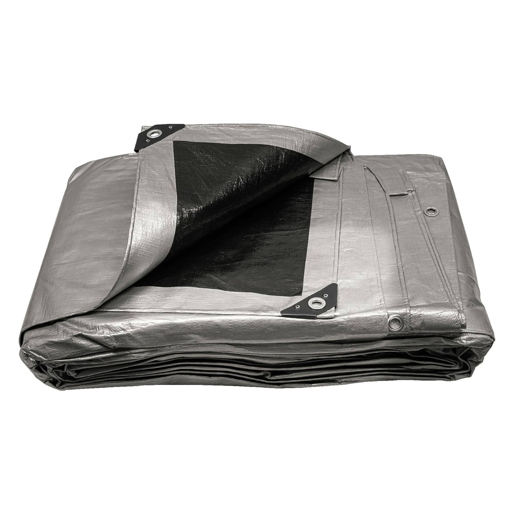 10779 / Lona gris reforzada 7 x 10 m, Truper
