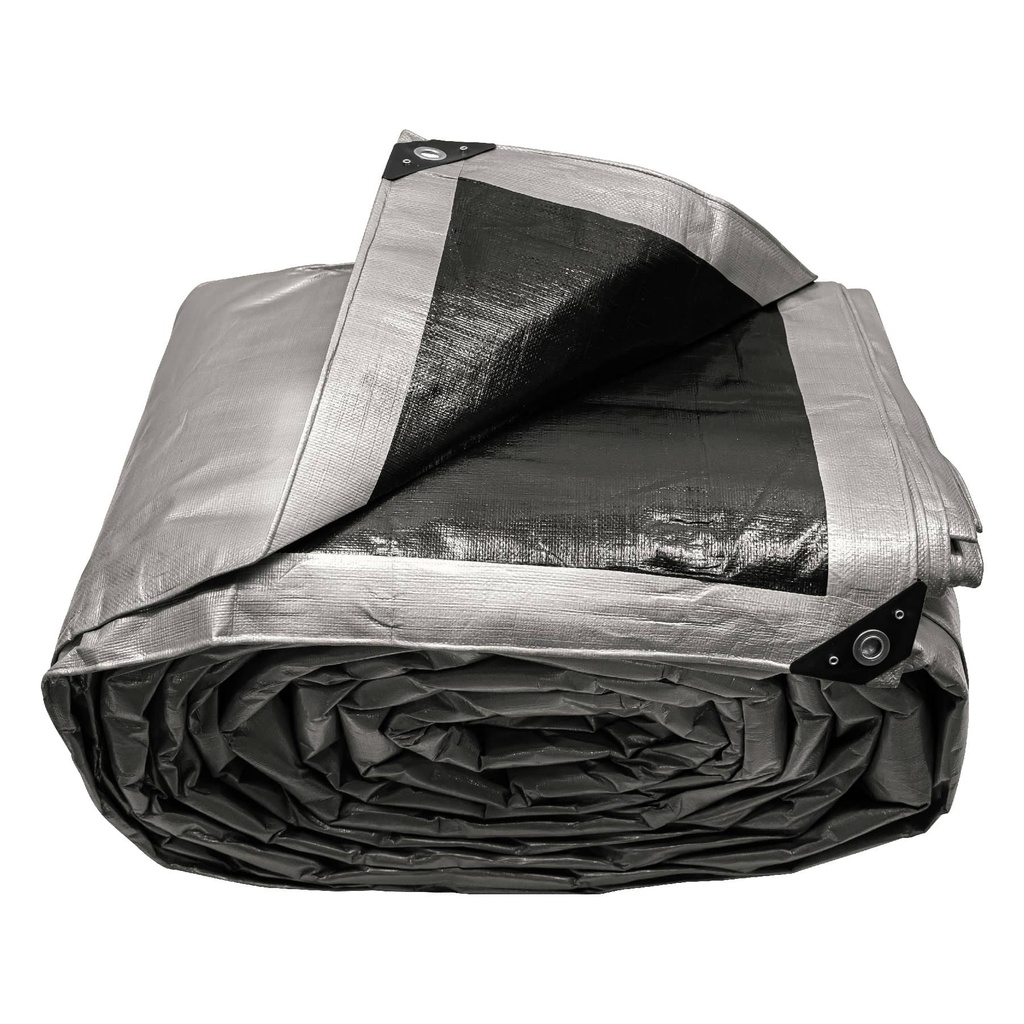 10780 / Lona gris reforzada 9 x 14 m, Truper