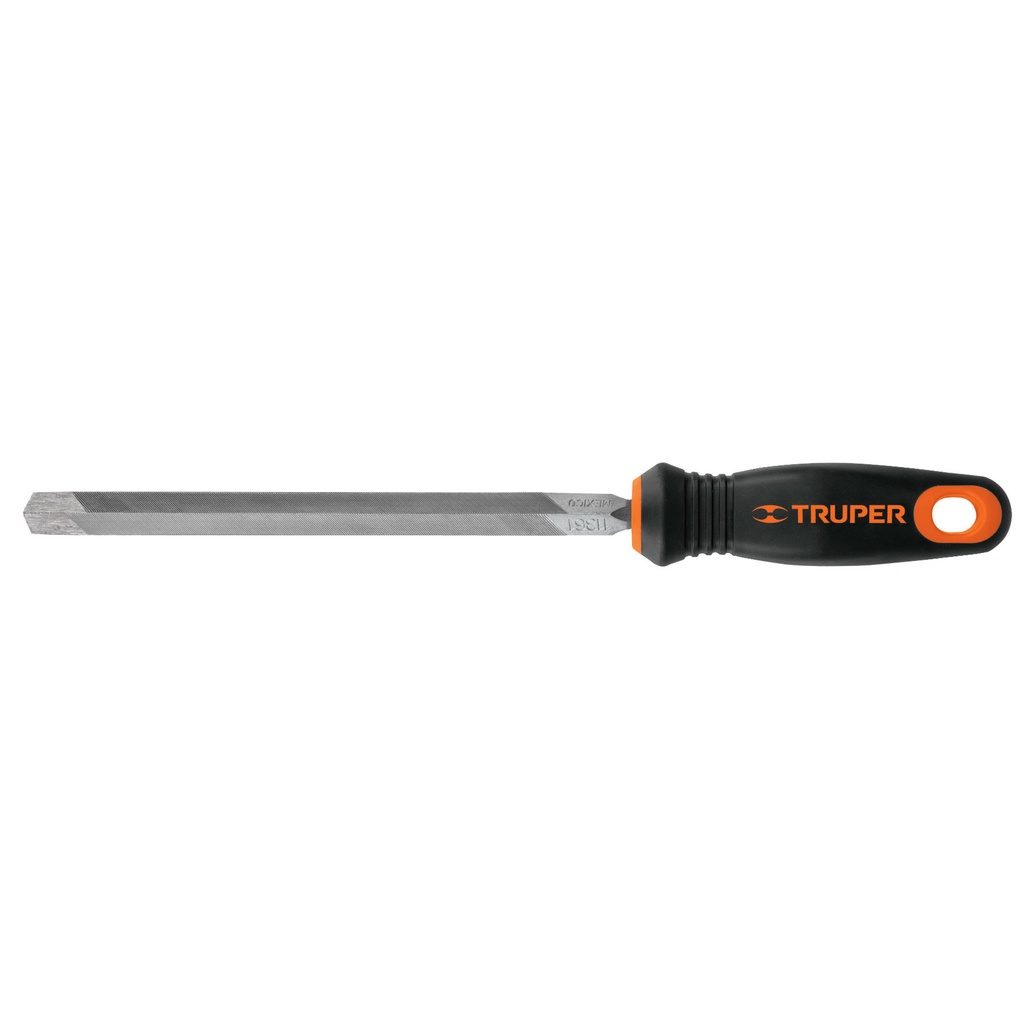 15308 / Lima triángulo pesado 8', 32 dpp con mango doble inyección, Truper