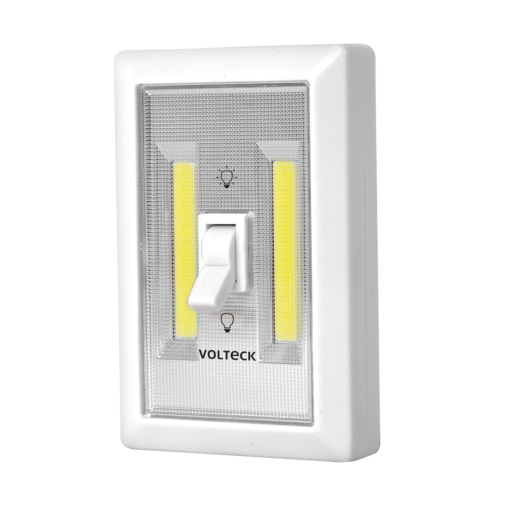 49970 / Luz LED 200 lm para pared con interruptor con 3 pilas AAA, Volteck