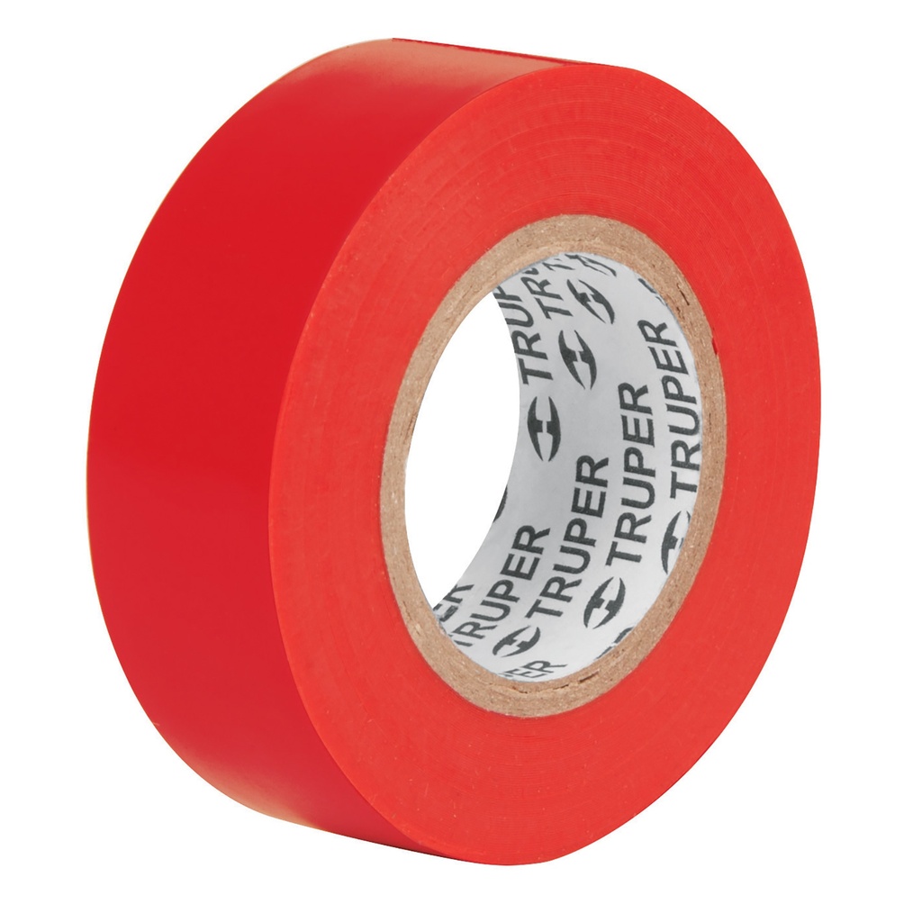 13513 / Cinta de aislar de 9 m x 19 mm, roja, Truper