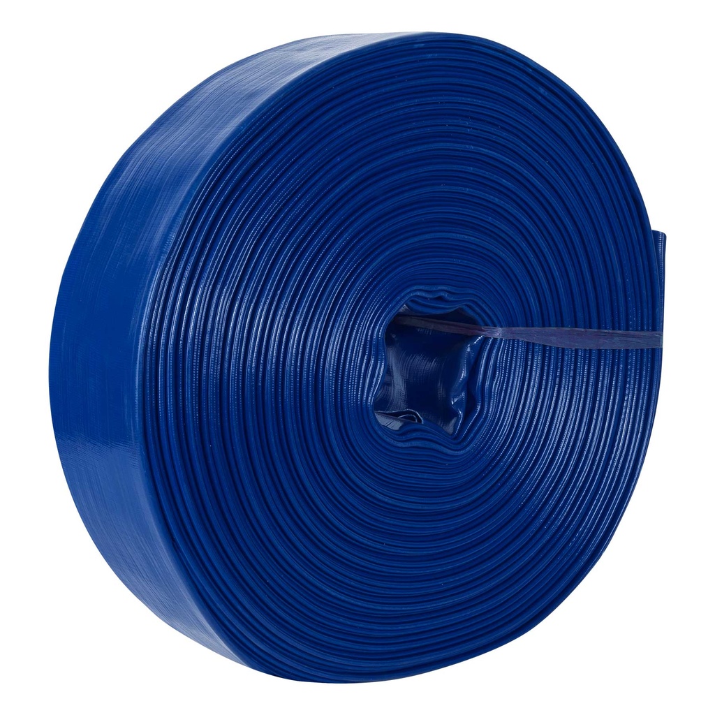 100865 / Rollo de manguera plana de 3' x 50m de descarga p/motobomba, Truper
