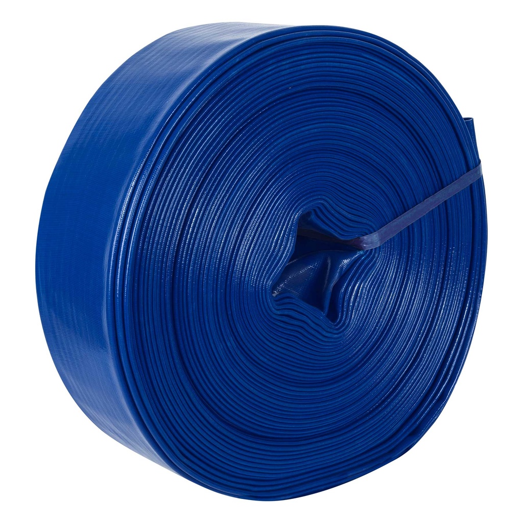 100867 / Rollo de manguera plana de 4' x 50m de descarga p/motobomba, Truper