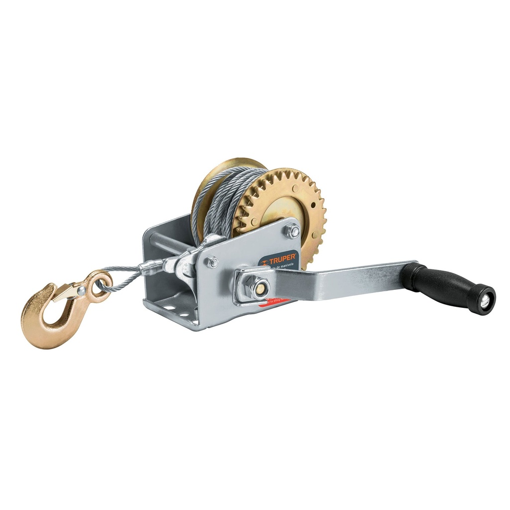 14719 / Malacate de manivela 300 kg con cable, Truper