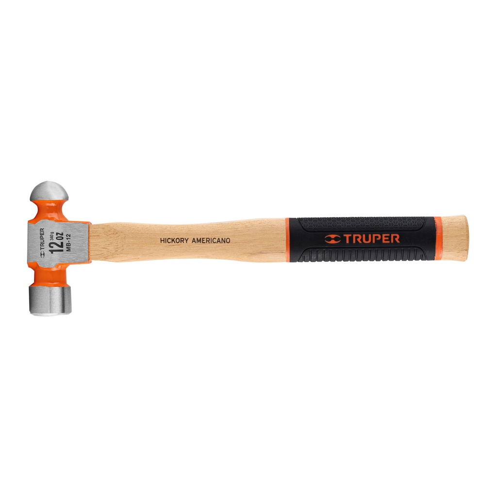 16901 / Martillo pulido de bola 12 oz mango hickory, Truper Grip