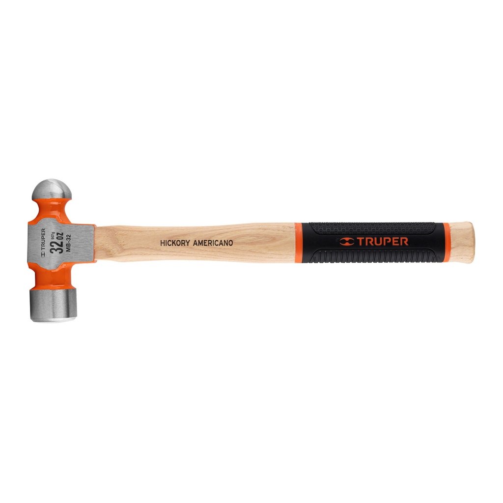 16904 / Martillo pulido de bola 32 oz mango hickory, Truper Grip