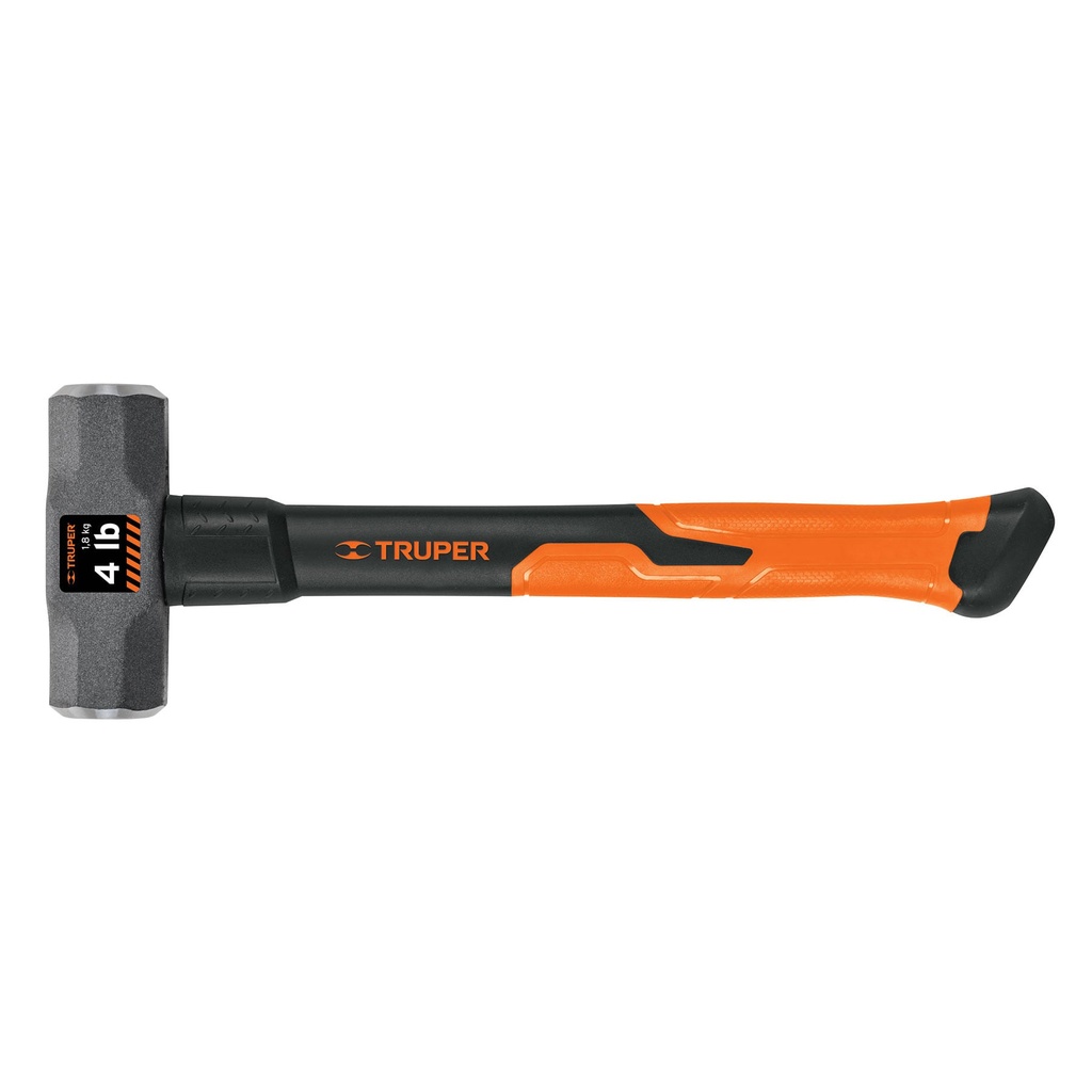 16536 / Marro octagonal 4 lb, mango de fibra de vidrio 14', Truper