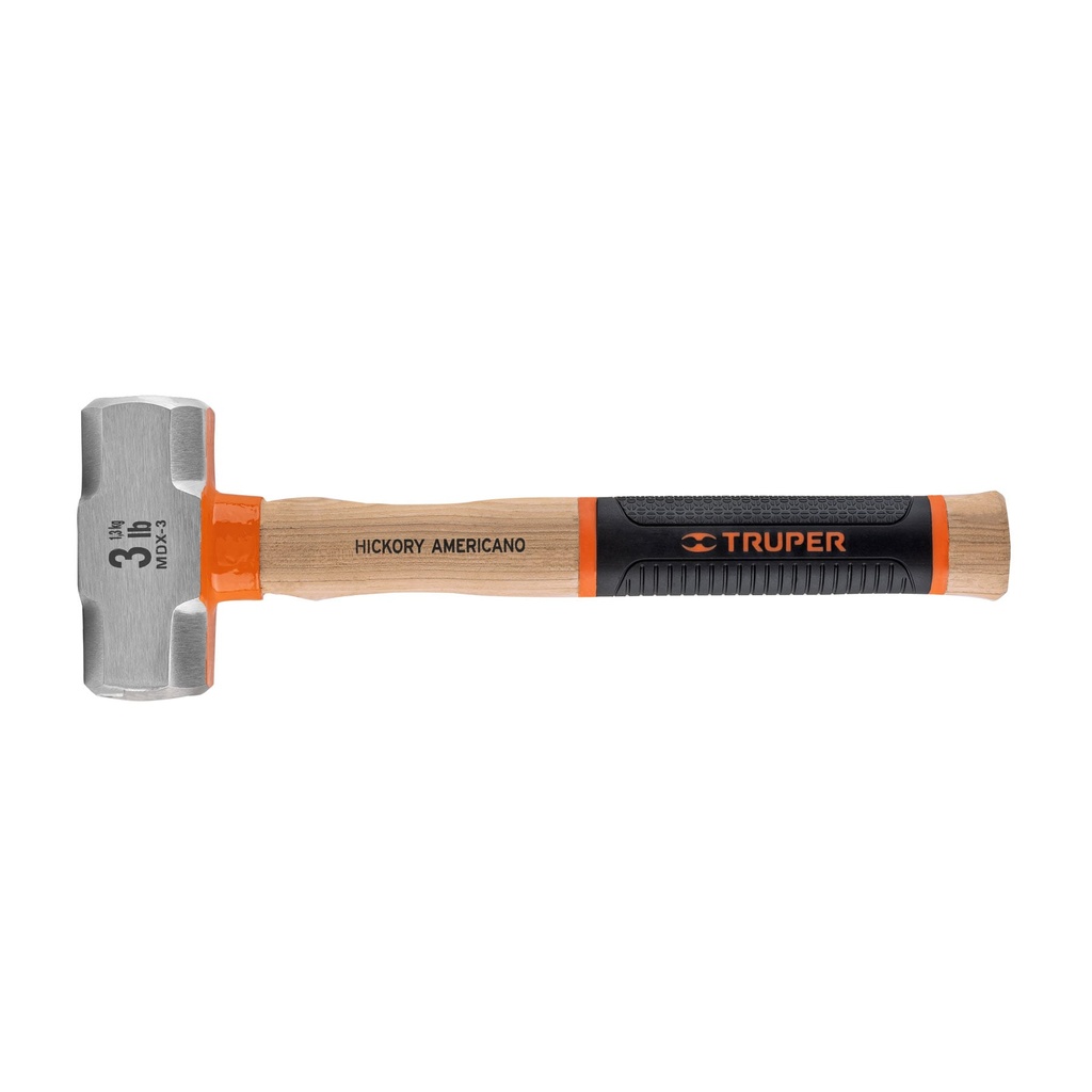 Marro octagonal 3 lb, mango 13' Truper Grip, Expert
