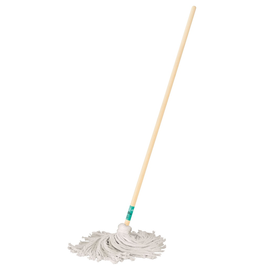 57060 / Trapeador tipo mechudo, 250 g con bastón de 120 cm, Klintek