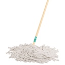 57061 / Trapeador tipo mechudo, 450 g con bastón de 120 cm, Klintek