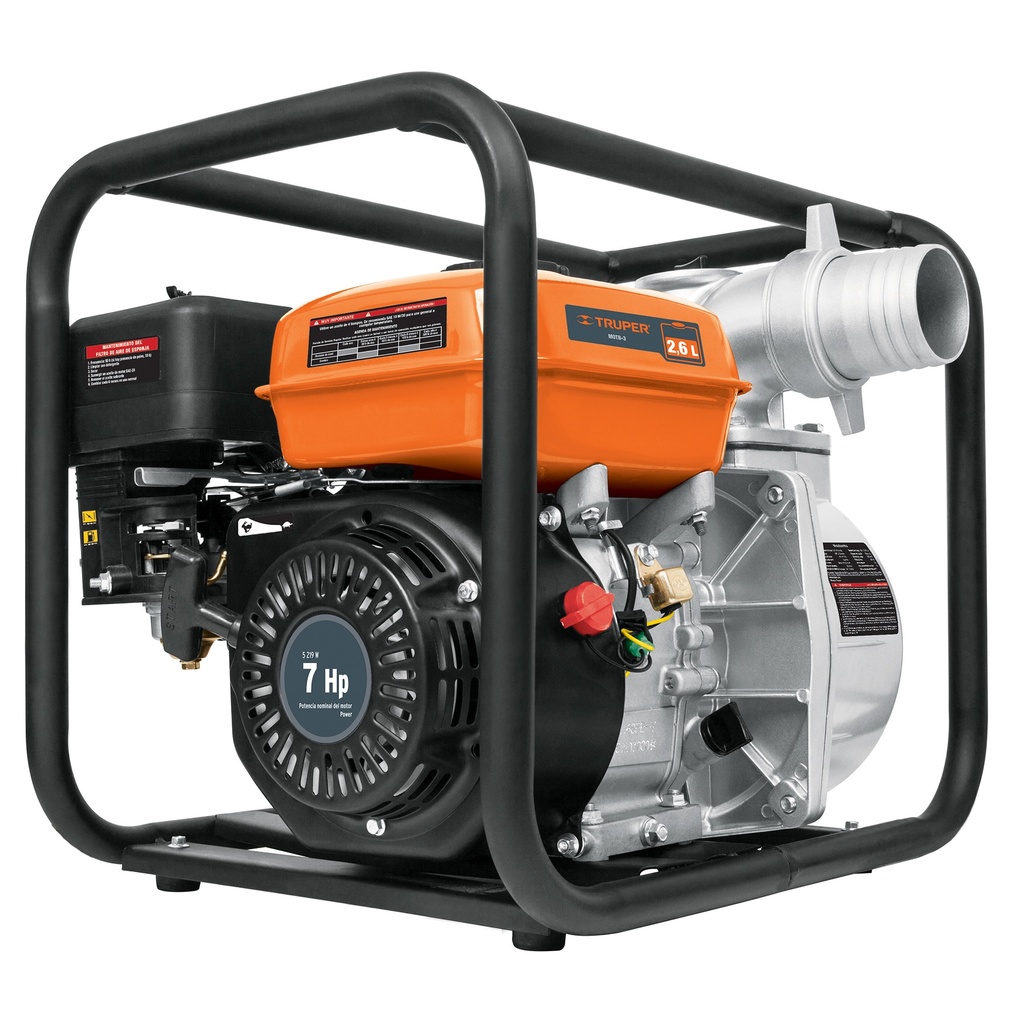 17117 / Motobomba autocebante 3' x 3' a gasolina 7 HP, Truper