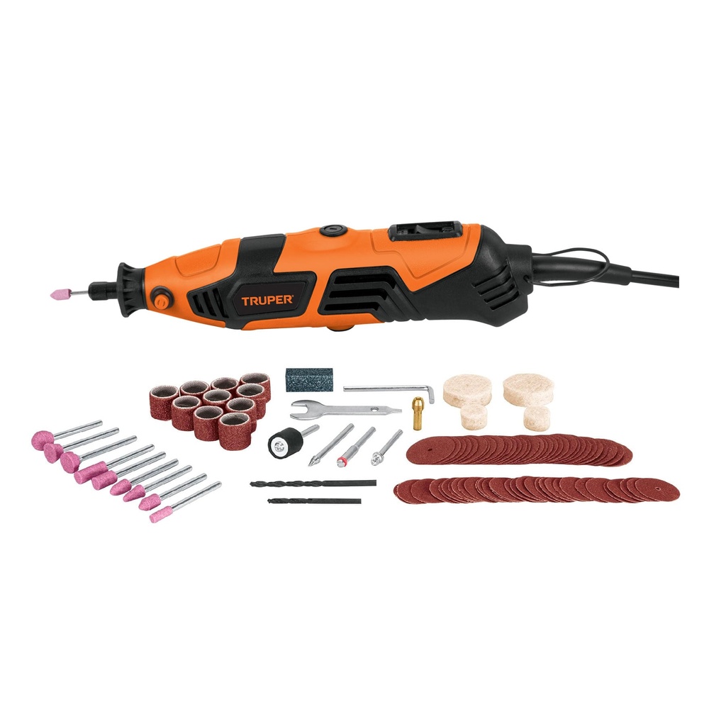 17449 / Herramienta rotativa profesional 150 W con 97 accesorios, Truper