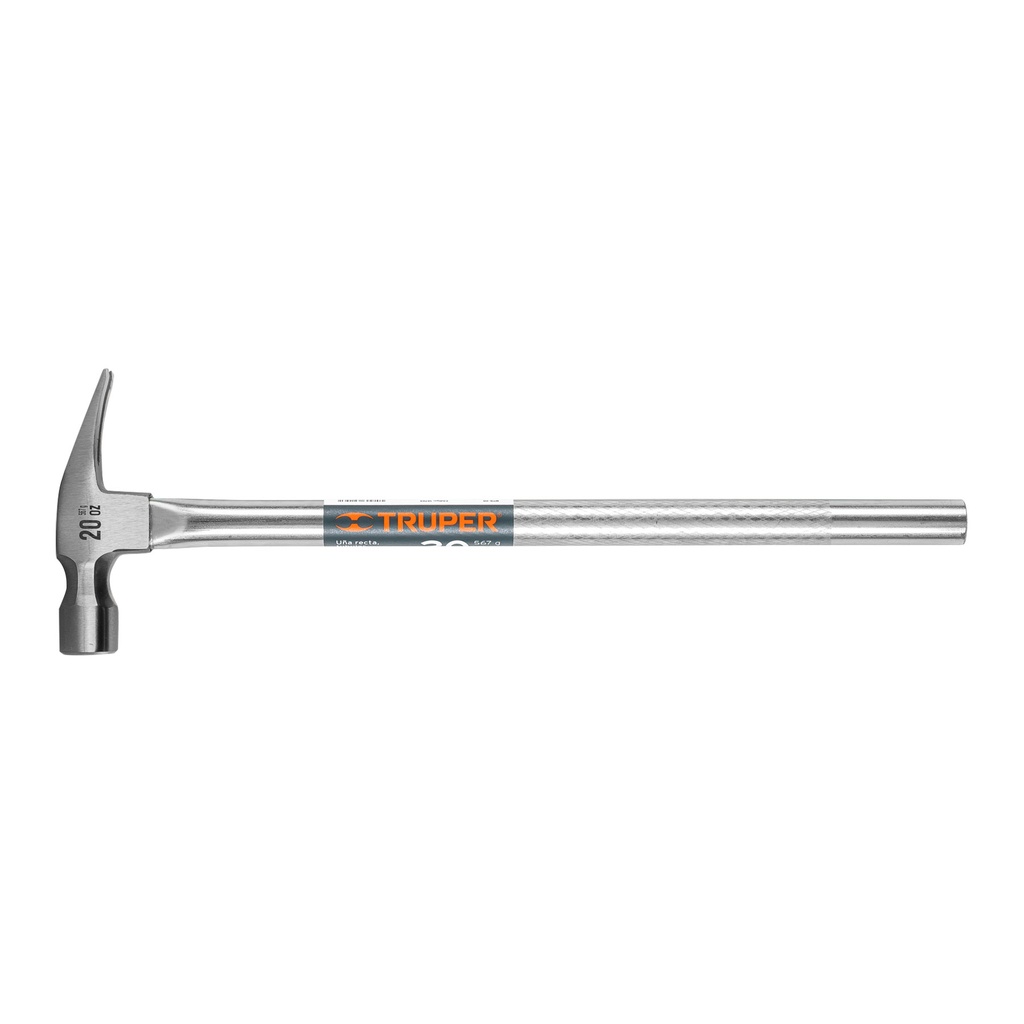 16703 / Martillo tubular pulido 20 oz uña recta, Truper