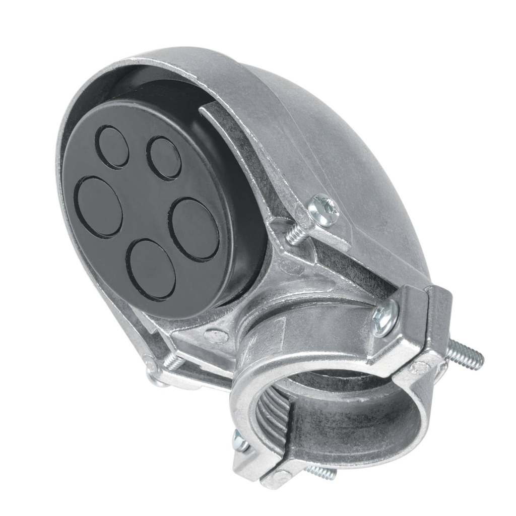 46943 / Mufa con abrazadera para tubo 1-1/4', Volteck