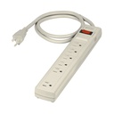 47184 / Multicontacto 14 AWG 6 entradas supresor de picos 450 joules, Volteck