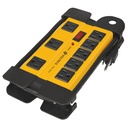 48188 / Multicontacto 14 AWG industrial supresor de picos 8 entradas, Volteck