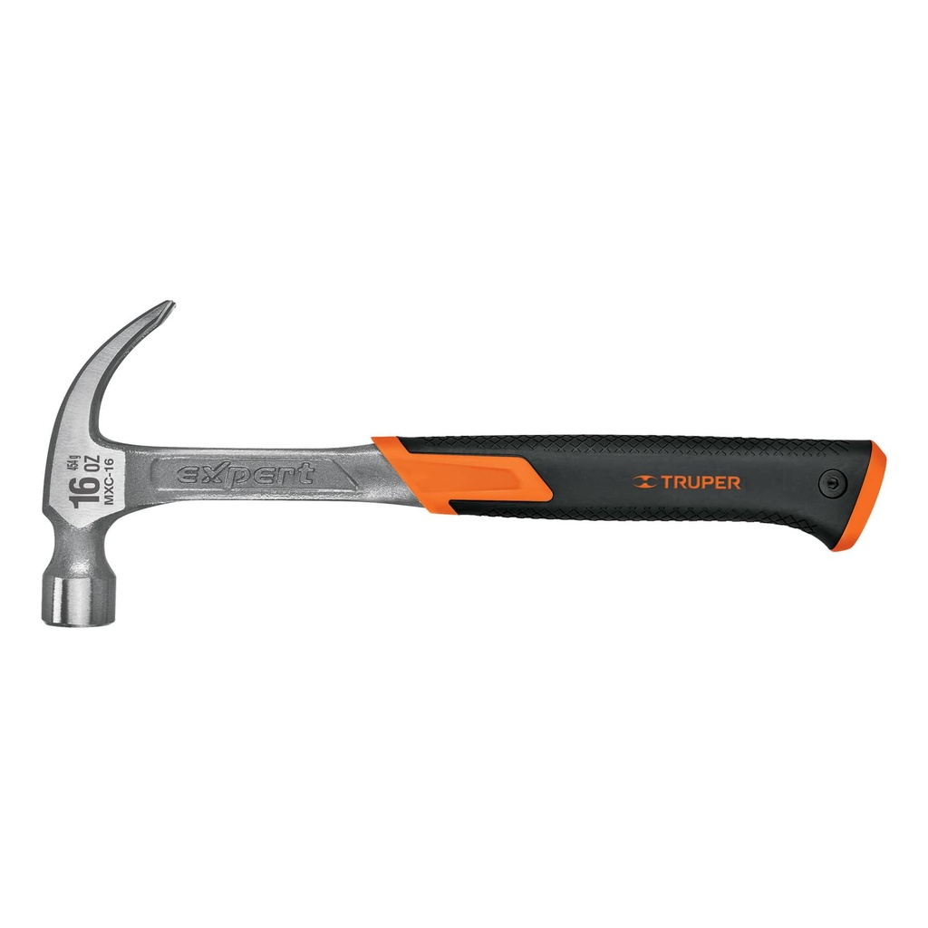 17856 / Martillo forjado 16 oz uña curva, mango con neopreno, Expert