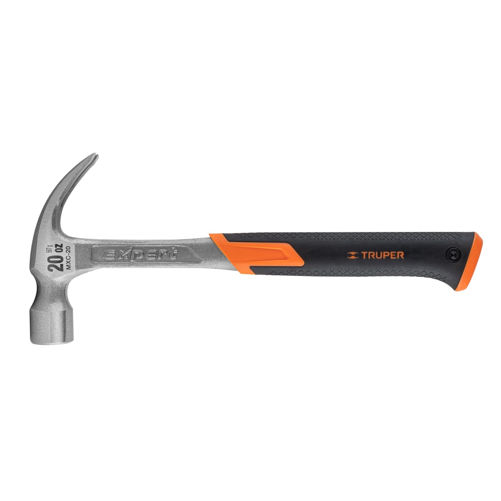 16820 / Martillo forjado 20 oz uña curva, mango con neopreno, Expert