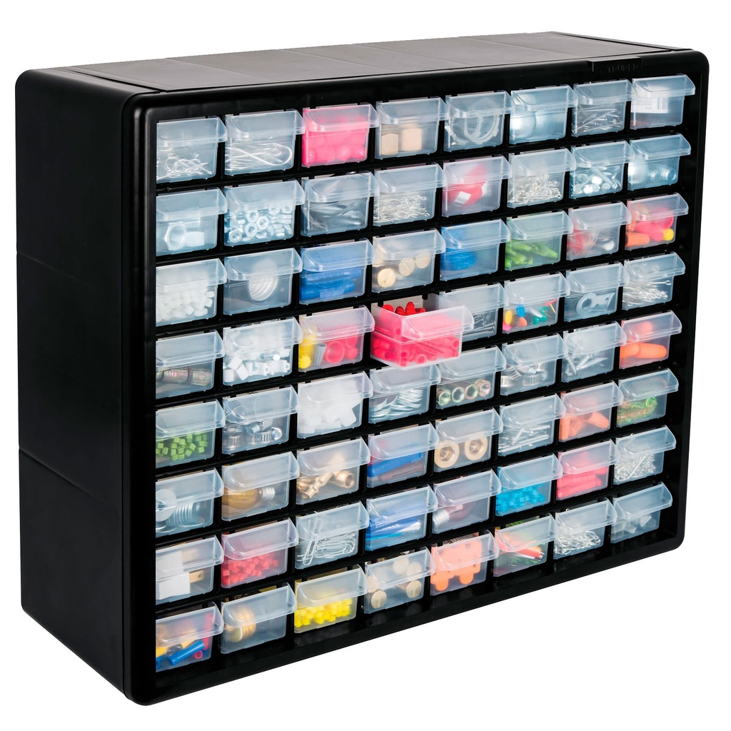 10895 / Organizador con 64 gavetas, Truper