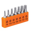 17795 / Juego de 7 puntas torx combinadas largo 1', Truper Expert