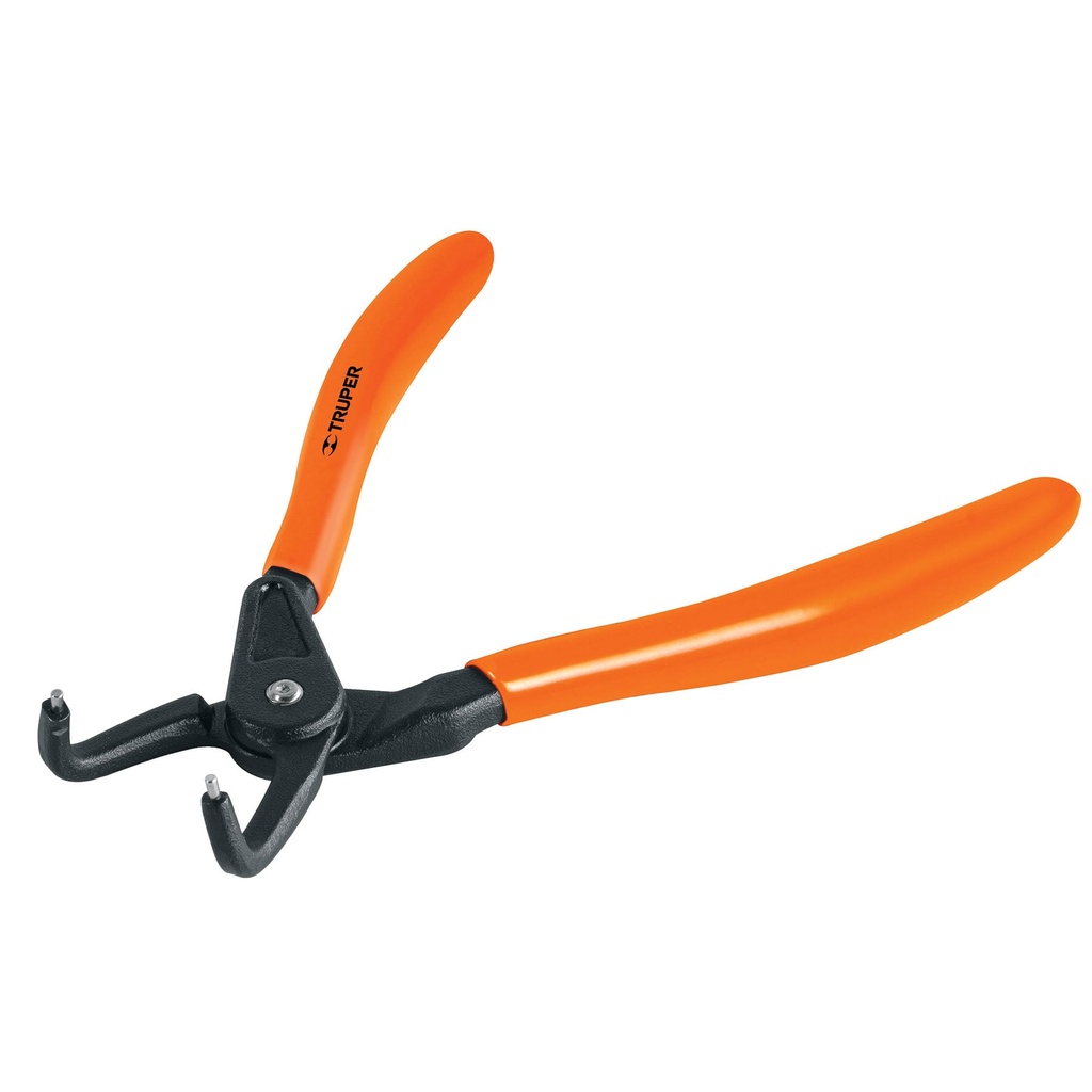 17362 / Pinza punta a 90° 6-3/4' para cerrar anillos, mango de PVC, Truper
