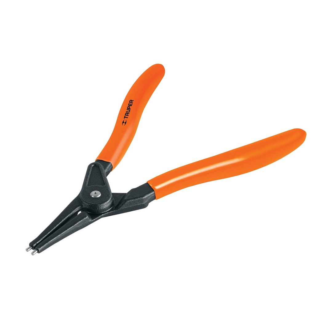 17363 / Pinza punta recta 7' para abrir anillos, mango de PVC, Truper