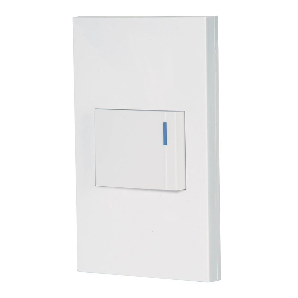45600 / Placa armada 1 interruptor de 3vías, 1.5mód, Española,blanco, Volteck