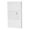 45600 / Placa armada 1 interruptor de 3vías, 1.5mód, Española,blanco, Volteck
