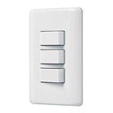 25083 / Placa armada con 3 interruptores sencillos, Volteck Basic