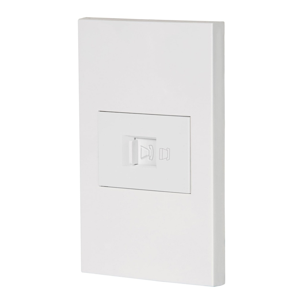 45607 / Placa armada 1 toma para teléfono, 1.5 mod, Española, blanco, Volteck