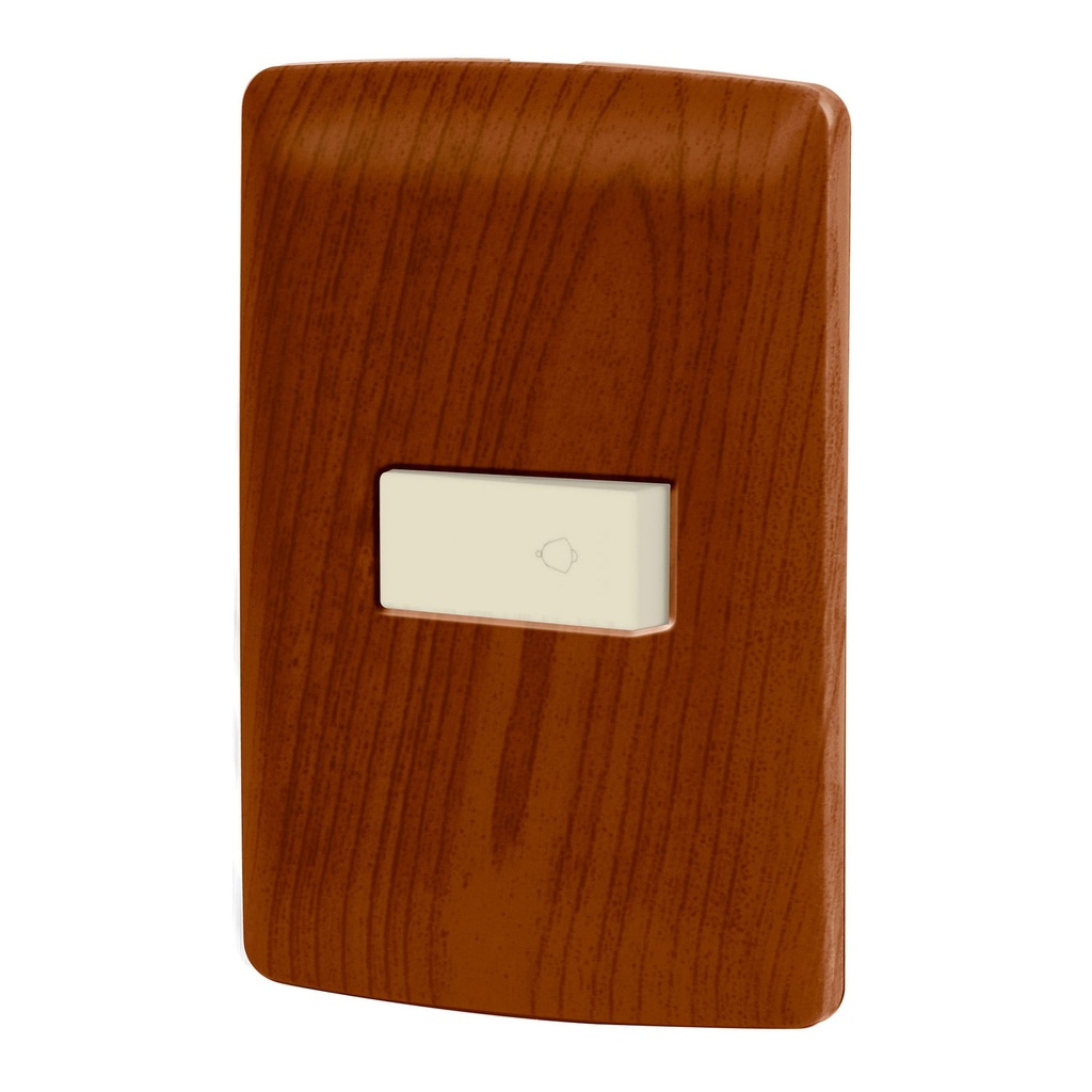 49952 / Placa armada con timbre madera, línea Italiana, Volteck