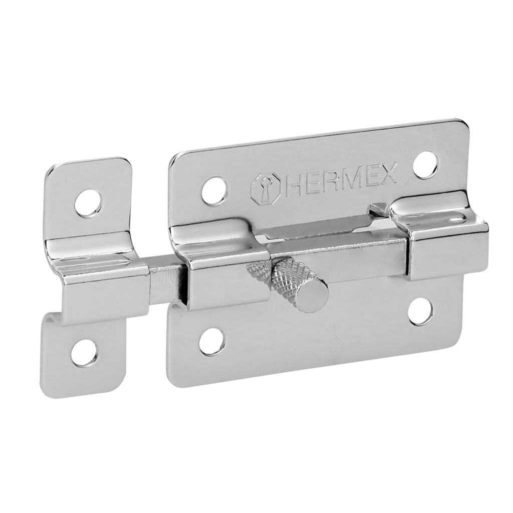 43713 / Pasador de barra plana 2' acabado cromo, Hermex