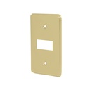 46435 / Placa 1 módulo, de aluminio, línea Económica, Volteck