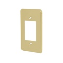 46437 / Placa 3 módulos, de aluminio, línea Económica, Volteck