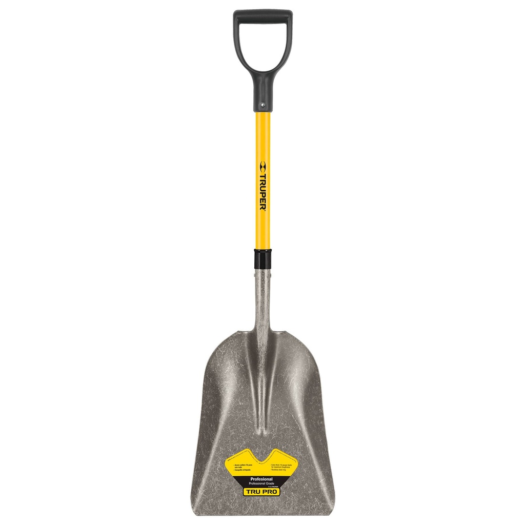 17153 / Pala carbonera Tru Pro, puño 'Y', mango de fibra de vidrio, Truper