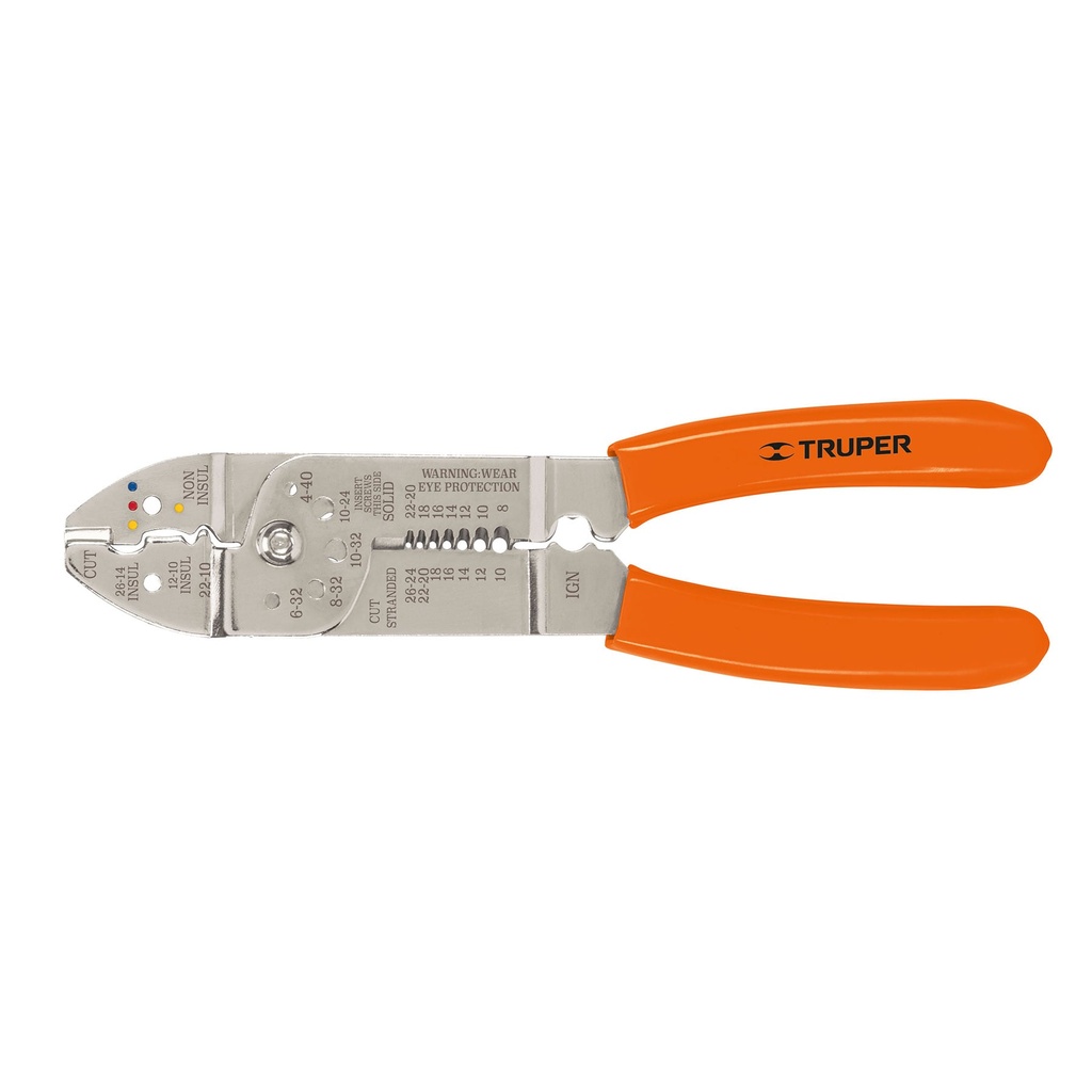 17353 / Pinza 9' pela cables 26 a 10 AWG, Truper