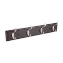 49624 / Perchero para pared con 4 ganchos satinados, Hermex