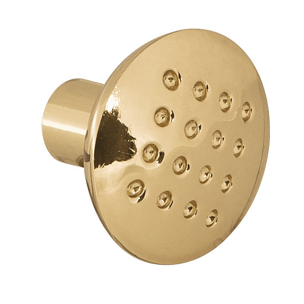 43806 / Perilla metálica estilo 'Contempo', latón brillante, Hermex