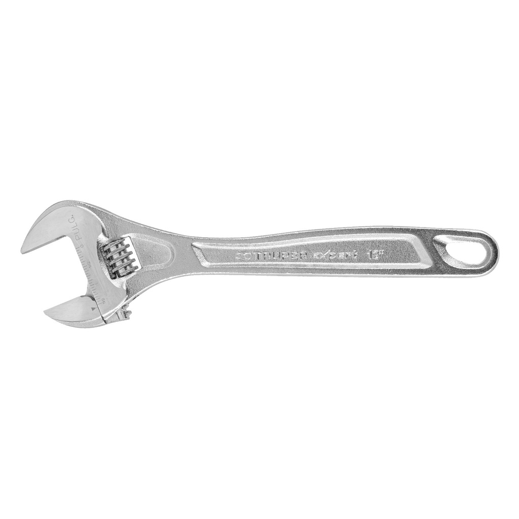 15508 / Llave ajustable (perico) 12' profesional cromada, Expert