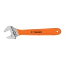 100048 / Llave ajustable (perico) 15' cromada mango de PVC, Truper