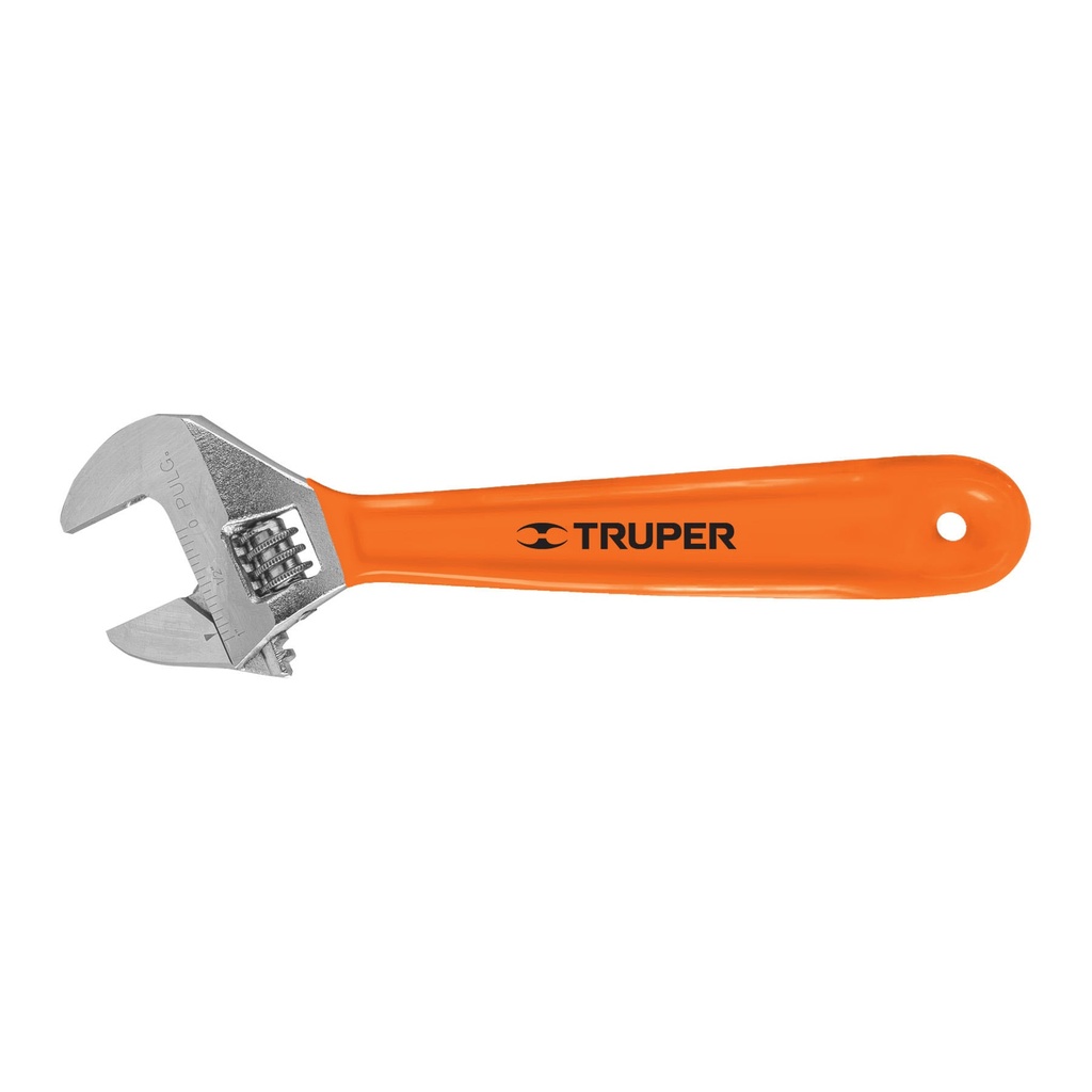 15510 / Llave ajustable (perico) 8' cromada mango de PVC, Truper