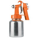 19510 / Pistola p/pintar baja presión, naranja, entrada sup, Truper